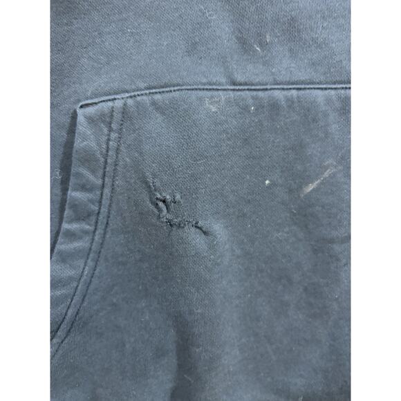 Nike Sportswear Fleece Pullover Hoodie Men’s Small Black Swoosh Logo - Picture 5 of 7